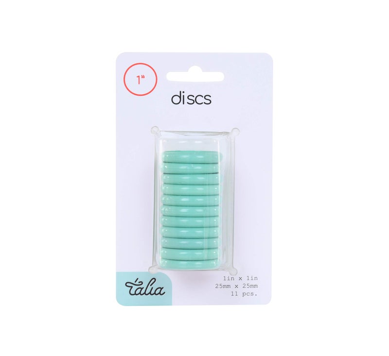 Talia Discbound Notebook - Discs (Sage Green, 1Inch) - Image 1